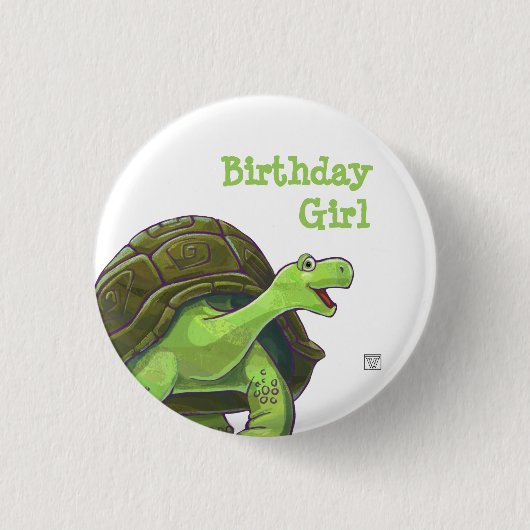 Badge Rond 2,50 Cm Centre de fête de la Tortue (Devant)