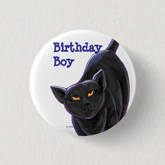 Badge Rond 2,50 Cm Centre de fête du Chat Noir (Devant)