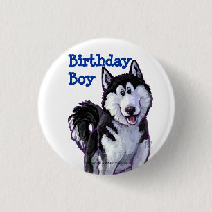 Badge Rond 2,50 Cm Centre de fête Husky