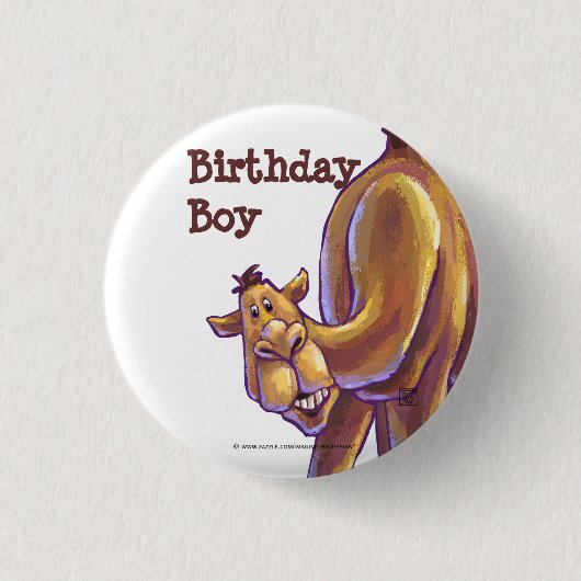 Badge Rond 2,50 Cm Centre de partie de chameau (Devant)