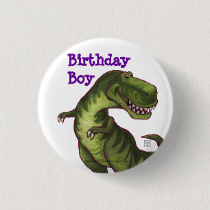 Badge Rond 2,50 Cm Centre de partie de Tyrannosaurus