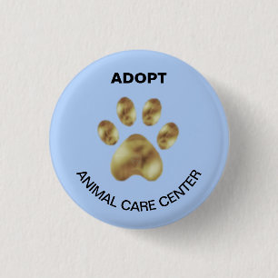 Badge Rond 2,50 Cm Centre de soins pour animaux de compagnie