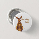 Badge Rond 2,50 Cm Centre du parti Kangaroo (Devant & derrière)