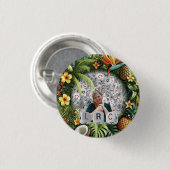 BADGE ROND 2,50 CM CENTRE ROOSTER GAUCHE (Devant & derrière)