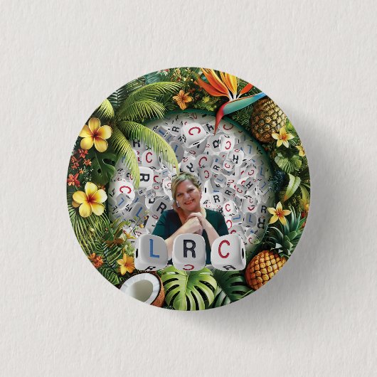 BADGE ROND 2,50 CM CENTRE ROOSTER GAUCHE (Devant)