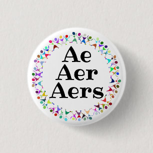 Badge Rond 2,50 Cm Cercle Ae Aer Aers Pronoms dans les figures humain