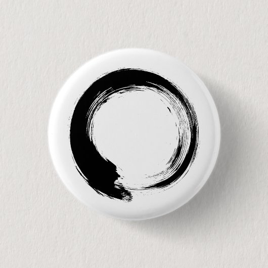 Badge Rond 2,50 Cm Cercle Zen Enso (Devant)