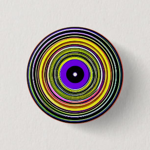 Badge Rond 2,50 Cm Cercles Hypnotiques Badge Rond 3 Cm