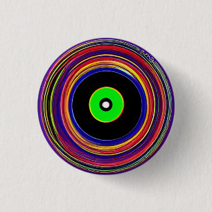 Badge Rond 2,50 Cm Cercles Hypnotiques Badge Rond 3 Cm
