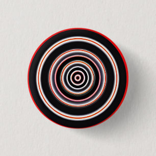 Badge Rond 2,50 Cm Cercles Hypnotiques Badge Rond 3 Cm