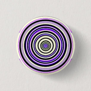 Badge Rond 2,50 Cm Cercles Hypnotiques Badge Rond 3 Cm
