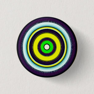 Badge Rond 2,50 Cm Cercles Hypnotiques Badge Rond 3 Cm