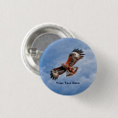 Badge Rond 2,50 Cm Cerf-volant rouge (Devant & derrière)