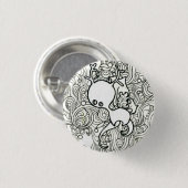 Badge Rond 2,50 Cm Cerfs communs mignons (Devant & derrière)