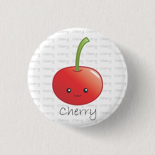 Badge Rond 2,50 Cm Cerise - cerise (Devant)