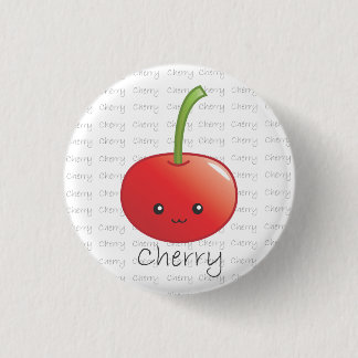 Badge Rond 2,50 Cm Cerise - cerise