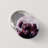 Badge Rond 2,50 Cm Cerises (Devant & derrière)