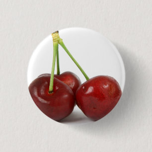 Badge Rond 2,50 Cm Cerises - bouton