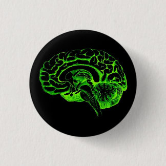 Badge Rond 2,50 Cm Cerveau de zombi