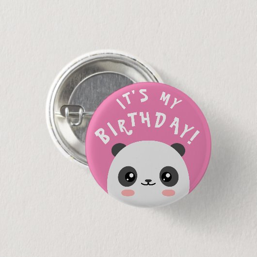 Badge Rond 2,50 Cm C'est mon anniversaire ! (Devant & derrière)