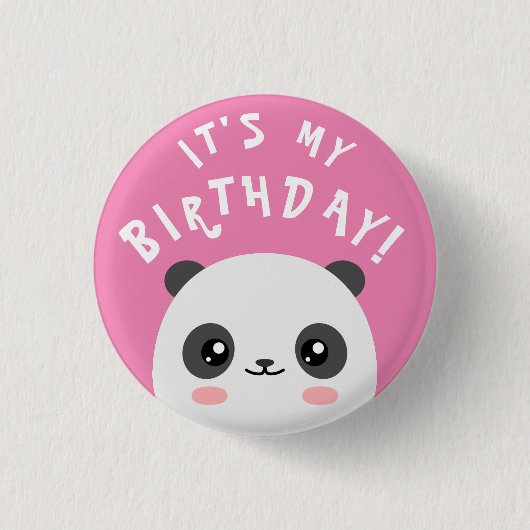 Badge Rond 2,50 Cm C'est mon anniversaire ! (Devant)