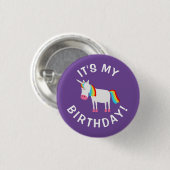 Badge Rond 2,50 Cm C'est mon anniversaire ! (Devant & derrière)