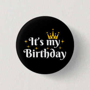 Badge Rond 2,50 Cm C'est mon anniversaire