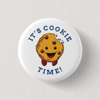 Badge Rond 2,50 Cm C'est Pin de temps de biscuit