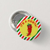 Badge Rond 2,50 Cm C'est une fête (Devant & derrière)