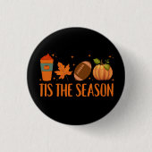 Badge Rond 2,50 Cm Cette Saison Automne Halloween Automne Halloween (Devant)