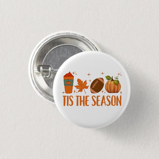 Badge Rond 2,50 Cm Cette Saison Automne Halloween Automne Halloween (Devant & derrière)
