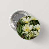 Badge Rond 2,50 Cm Champ de tulipes blanches (Devant & derrière)