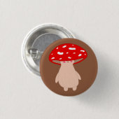 Badge Rond 2,50 Cm Champignons mignons (Devant & derrière)