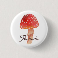 Champignons rouges poilus. La forêt s'agite. Amani