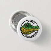 Badge Rond 2,50 Cm Chance le bouton Snapper (Devant & derrière)