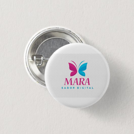 Badge Rond 2,50 Cm Chapa “Sabor Digital” – Mara Collection (Devant & derrière)
