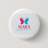 Badge Rond 2,50 Cm Chapa “Sabor Digital” – Mara Collection (Devant)