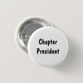 Badge Rond 2,50 Cm Chapitre Président (Devant & derrière)