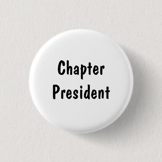 Badge Rond 2,50 Cm Chapitre Président (Devant)
