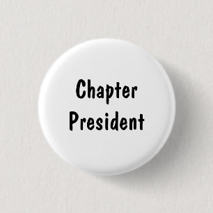 Badge Rond 2,50 Cm Chapitre Président