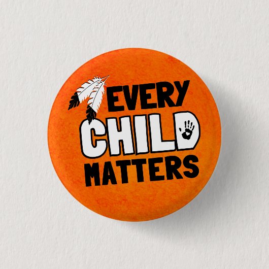 Badge Rond 2,50 Cm Chaque enfant compte (Devant)