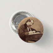 Badge Rond 2,50 Cm Charles Dickens (Devant & derrière)