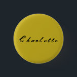 Badge Rond 2,50 Cm Charlotte d'antiquité noire orpheline de<br><div class="desc">Charlotte est un caractère de la calligraphie de l'orphelin Black.Antique d'exposition de TV</div>