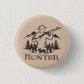 Badge Rond 2,50 Cm Chasse (Devant)