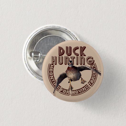 Badge Rond 2,50 Cm Chasse au canard T-shirt Trucker Chapeau (Devant & derrière)