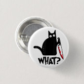 Badge Rond 2,50 Cm Chat Ce Chat Noir Drôle Chemise Meurtre Chat Avec (Devant & derrière)