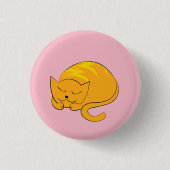 Badge Rond 2,50 Cm Chat couché (Devant)