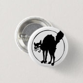 Badge Rond 2,50 Cm Chat d'anarchiste (Devant & derrière)