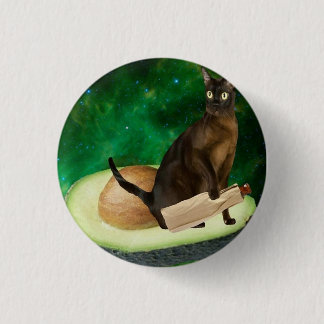 Badge Rond 2,50 Cm chat d'avocat