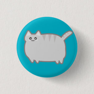 Badge Rond 2,50 Cm Chat de graisse de Kawaii